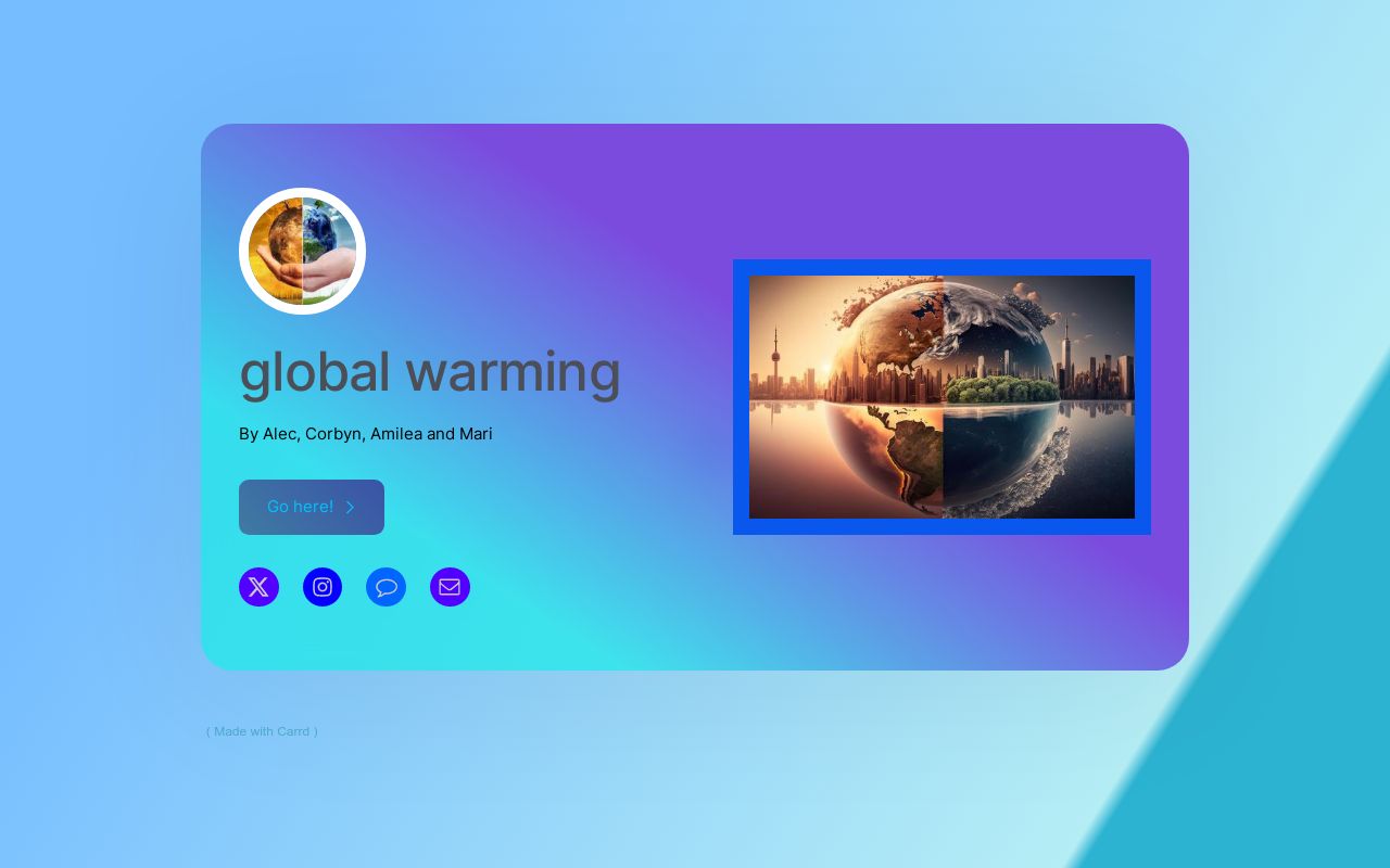 Carrd profile picture for @climate